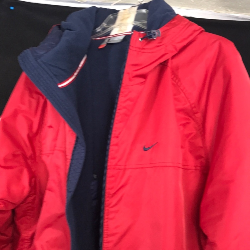 VTG Nike  Red Hoodie ZIP Up Jacket